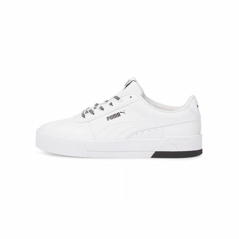 Chaussures de sport pour femme Puma Carina Logomania Blanc - Acheter à 51,42 € seulement chez Collector's Boutique