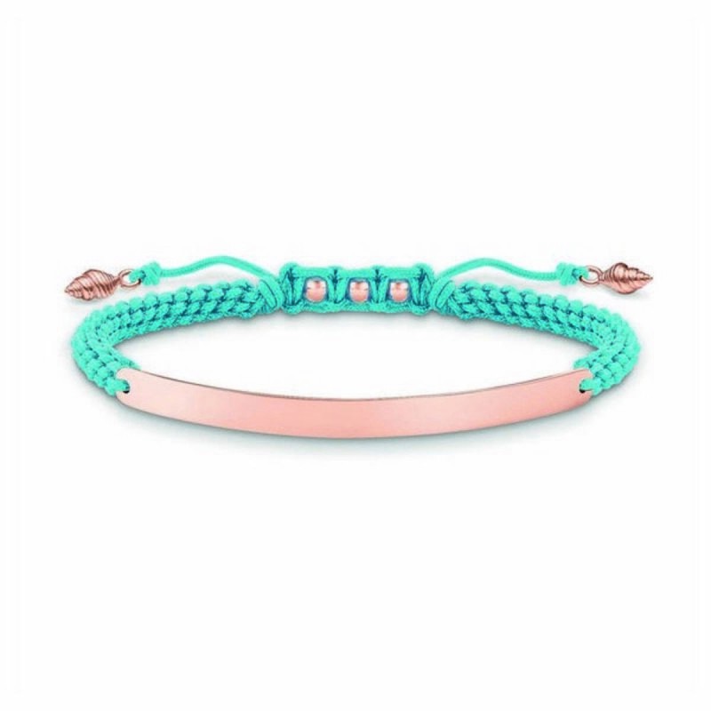 Bracelet Femme Thomas Sabo LBA0062-597-1 Bleu Or rose Argent - Acheter à 65,68 € seulement chez Collector's Boutique