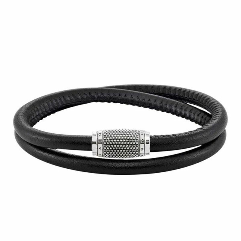 Bracelet Unisexe Thomas Sabo UB0008-825-11 Noir Argent Argenté - Acheter à 78,91 € seulement chez Collector's Boutique