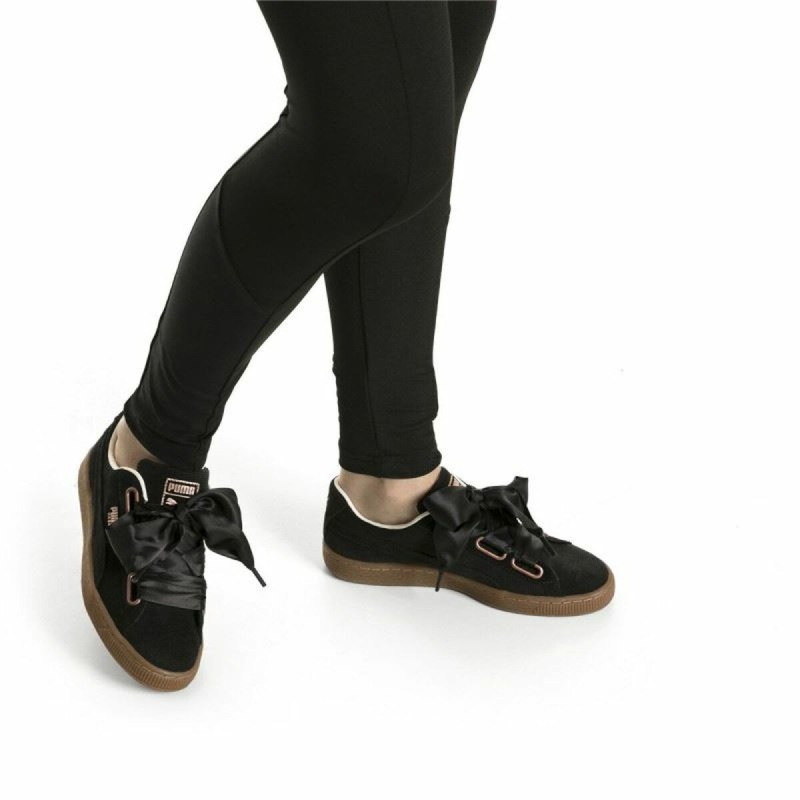 Chaussures de sport pour femme PumaBasket Heart Corduroy Noir - Acheter à 79,45 € seulement chez Collector's Boutique