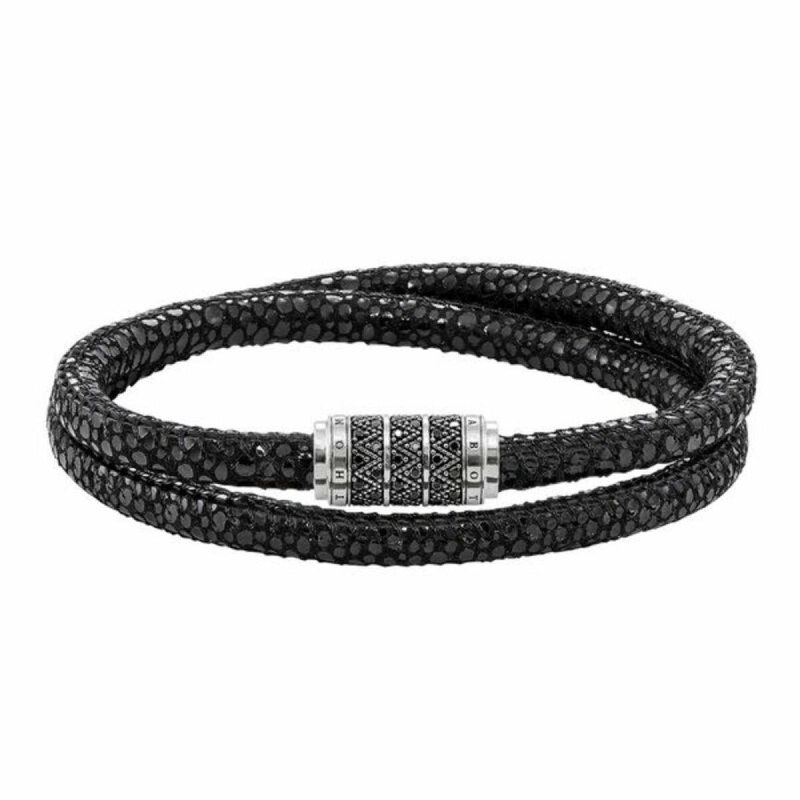 Bracelet Unisexe Thomas Sabo UB0004-837-11 Noir Argent Argenté - Acheter à 87,28 € seulement chez Collector's Boutique