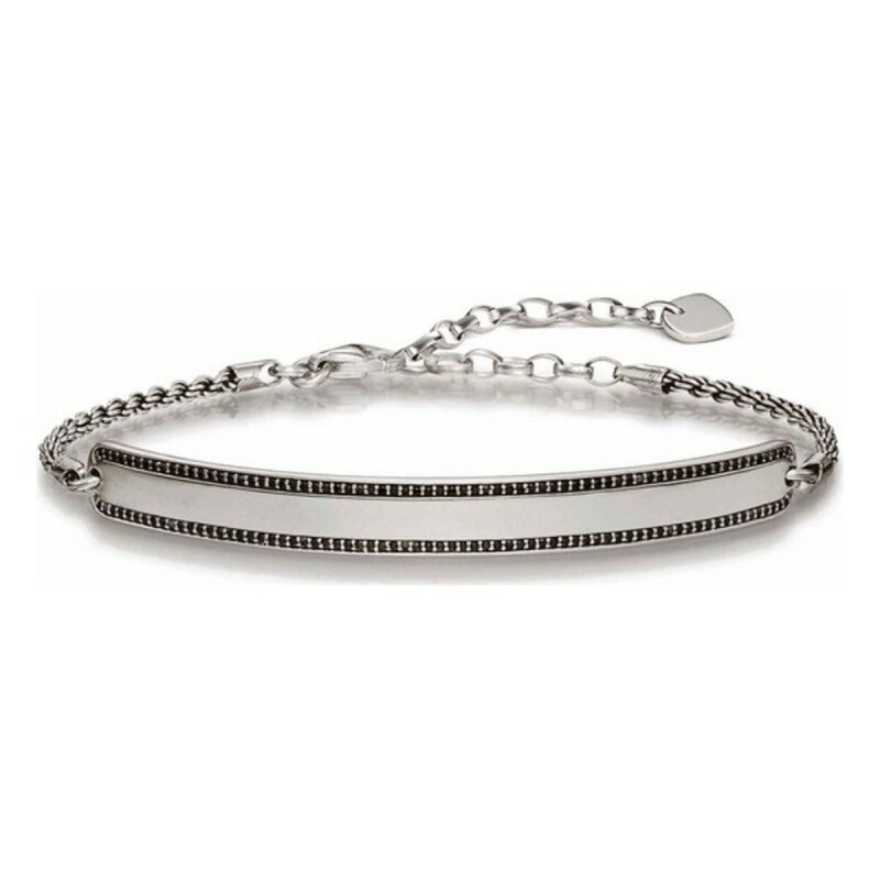 Bracelet Unisexe Thomas Sabo LBA0009-643-11 Noir Argent Argenté - Acheter à 112,80 € seulement chez Collector's Boutique