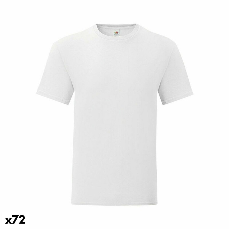 T shirt à manches courtes 141316 Adultes unisexes Blanc (72 Unités) - Acheter à 175,28 € seulement chez Collector's Boutique