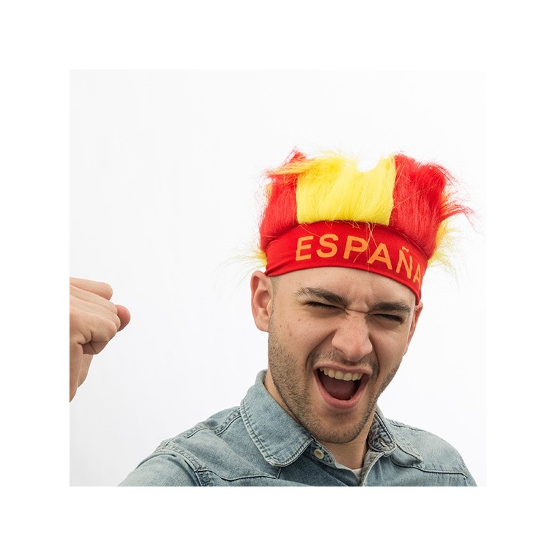 Bonnet Perruque Drapeau Espagne - Acheter à 0,96 € seulement chez Collector's Boutique