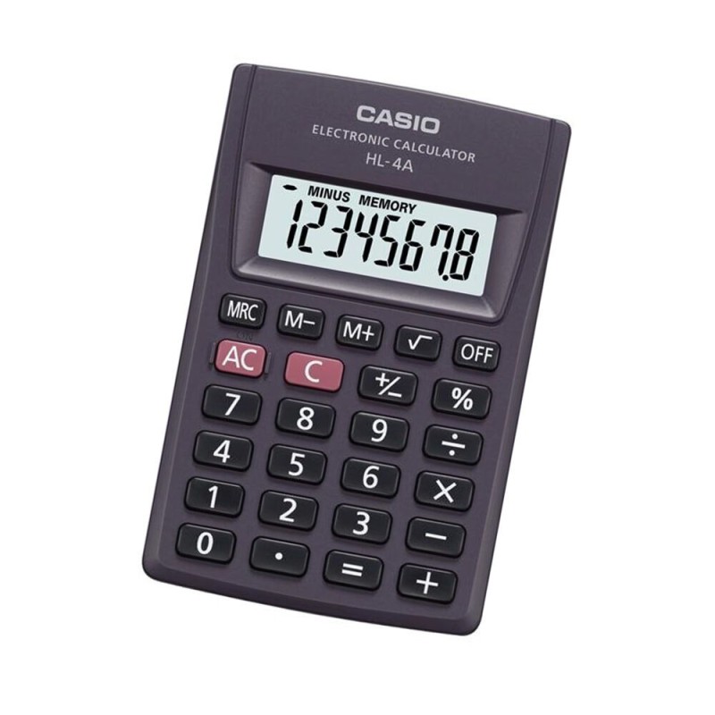 Calculatrice Casio HL-4A Gris Résine (8 x 5 cm) - Acheter à 9,34 € seulement chez Collector's Boutique