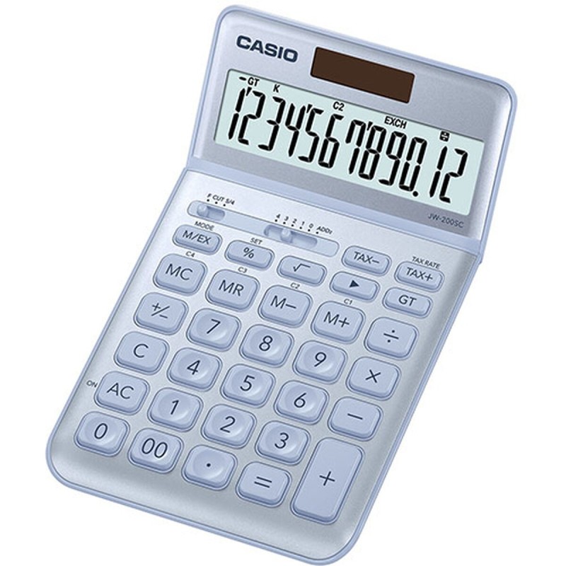 Calculatrice Casio JW-200SC-BU Bleu Plastique (18,3 x 10,9 x 1 cm) - Acheter à 22,22 € seulement chez Collector's Boutique