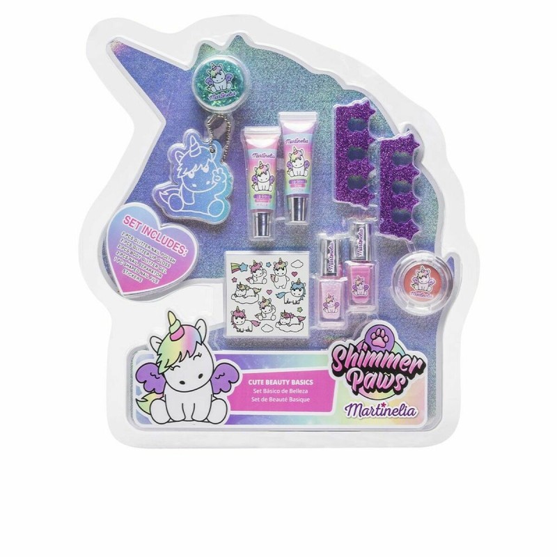 Kit de maquillage pour enfant Martinelia Shimmer Paws Licorne (10 pcs) - Acheter à 14,60 € seulement chez Collector's Boutique