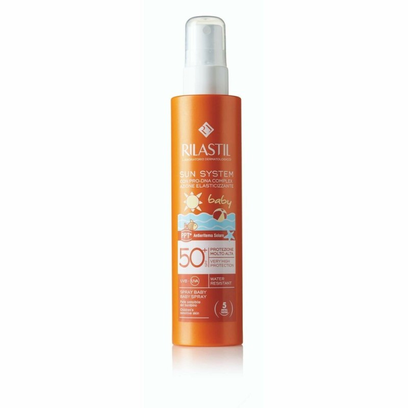 Crème Solaire pour Enfants en Spray Rilastil Sun System Transparent Spf 50+ (200 ml) - Acheter à 26,12 € seulement chez Collecto