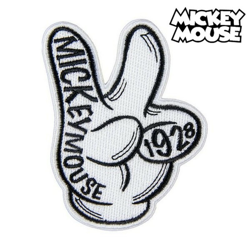 Patch Mickey Mouse Blanc Polyester - Acheter à 2,90 € seulement chez Collector's Boutique