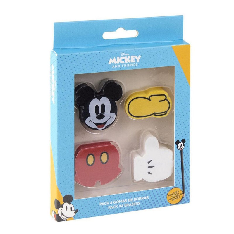 Ensemble de Gommes Mickey Mouse (4 pcs) - Acheter à 3,01 € seulement chez Collector's Boutique