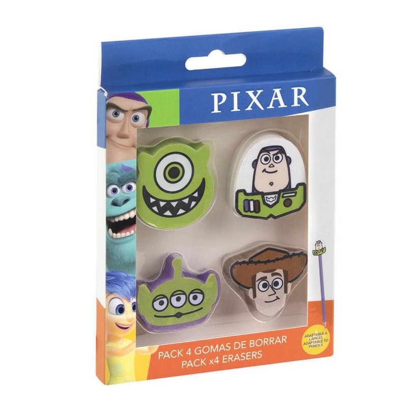 Ensemble de Gommes Pixar (4 pcs) - Acheter à 3,01 € seulement chez Collector's Boutique