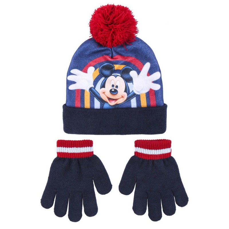 Bonnet et gants Mickey Mouse Bleu (Taille unique) - Acheter à 10,60 € seulement chez Collector's Boutique