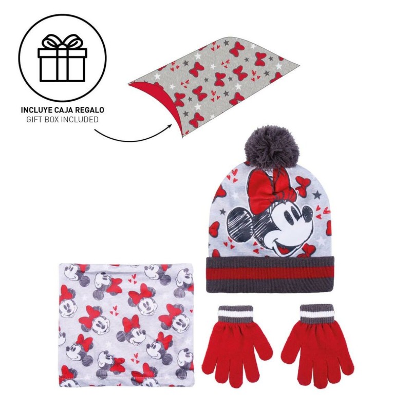 Bonnet, Gants et Echarpe Minnie Mouse Gris (Taille unique) - Acheter à 13,49 € seulement chez Collector's Boutique