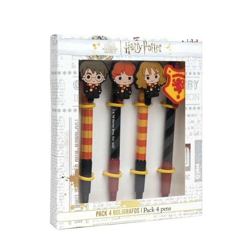 Ensemble de Stylos Harry Potter 4 Pièces Multicouleur - Acheter à 7,39 € seulement chez Collector's Boutique