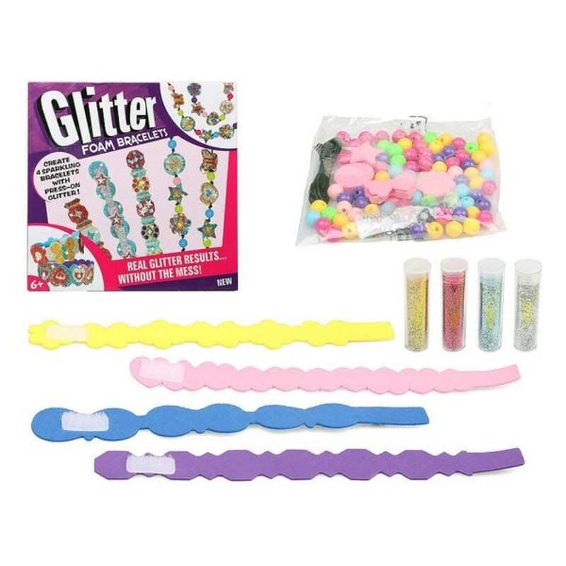 Ensemble pour activités manuelles Glitter Foam Bracelets 119916 - Acheter à 10,36 € seulement chez Collector's Boutique