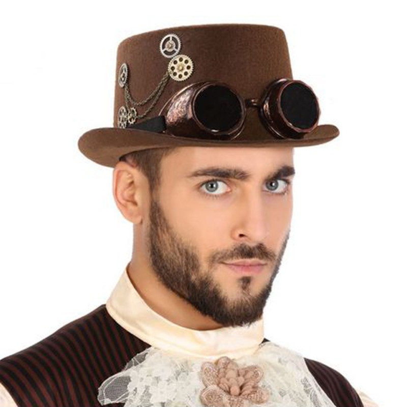 Chapeau en Polyester Steampunk Marron - Acheter à 9,42 € seulement chez Collector's Boutique