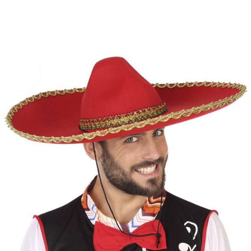 Chapeau Mexicain Rouge - Acheter à 8,64 € seulement chez Collector's Boutique