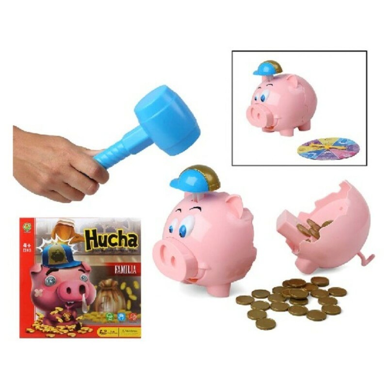 Jouet Educatif Piggy bank Espagnol Rose (27 x 27 cm) - Acheter à 20,16 € seulement chez Collector's Boutique