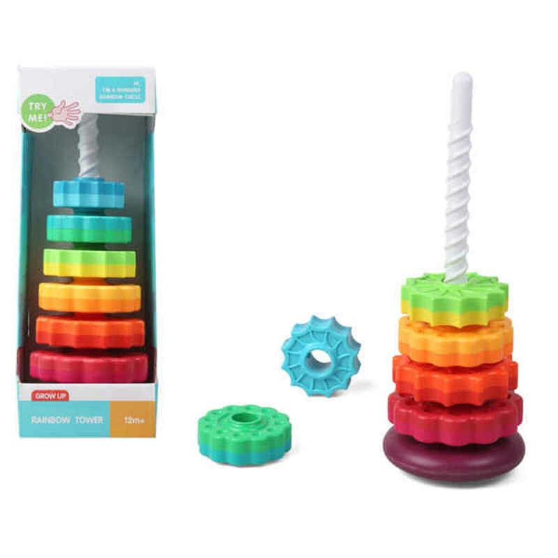 Set de construction Rainbow Tower Multicouleur (41 x 15 cm) - Acheter à 17,87 € seulement chez Collector's Boutique