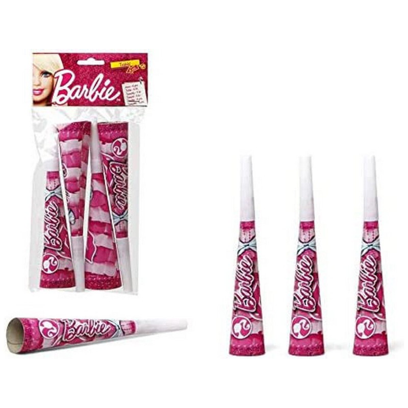 Set d'articles de fête Barbie 4 uds Trompette - Acheter à 1,44 € seulement chez Collector's Boutique