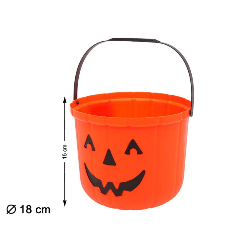 Accessoire de costumes Seau Ø 18 cm Citrouille Orange - Acheter à 2,44 € seulement chez Collector's Boutique