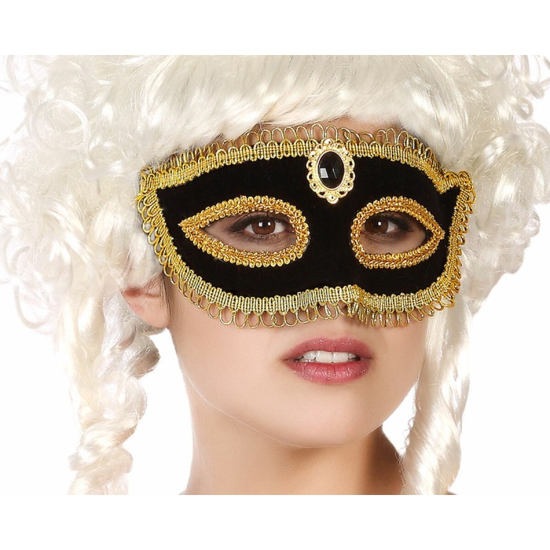 Masque Noir Doré Vénitien - Acheter à 1,68 € seulement chez Collector's Boutique