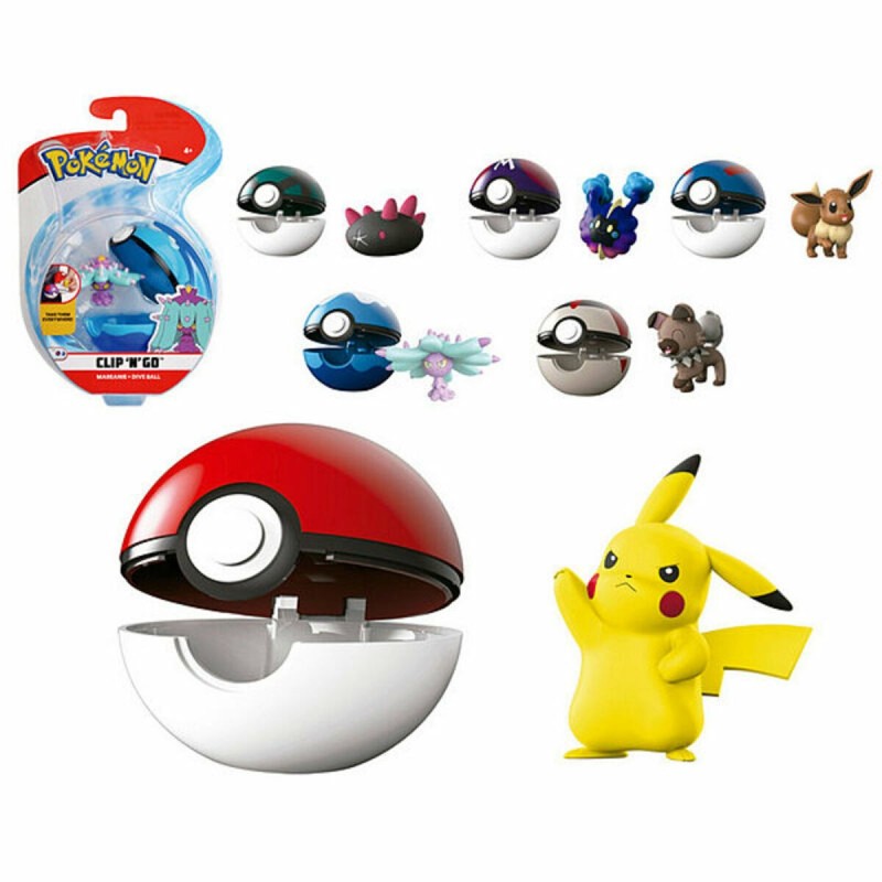 Figurine d’action PokemonPokeball Clip'N Go Bizak - Acheter à 20,72 € seulement chez Collector's Boutique