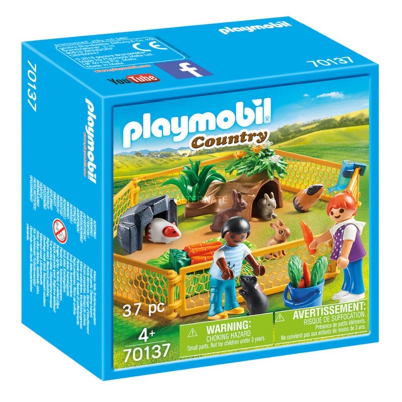 Playset Country Farm Animal Enclosure Playmobil 70137 (37 pcs) - Acheter à 17,04 € seulement chez Collector's Boutique