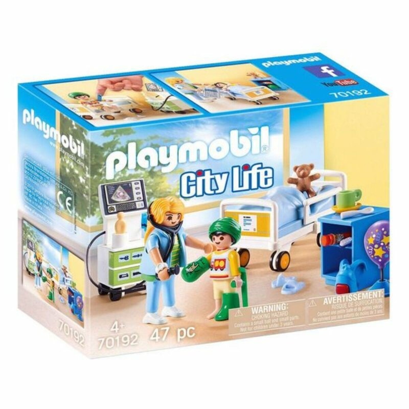 Playset City Life Children's Hospital Ward Playmobil 70192 (47 pcs) - Acheter à 18,17 € seulement chez Collector's Boutique