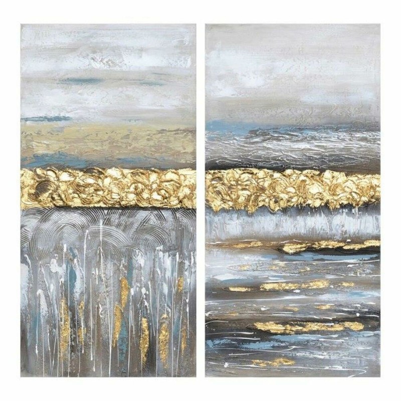 Cadre DKD Home Decor Abstrait (100 x 3 x 50 cm) (2 pcs) - Acheter à 52,99 € seulement chez Collector's Boutique