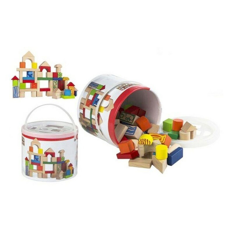 Boîte avec blocs de construction Color Baby Woomax (50 pcs) - Acheter à 17,77 € seulement chez Collector's Boutique