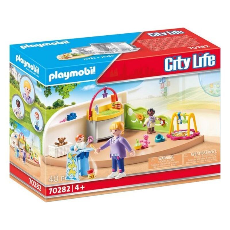 Playset City Life Baby Room Playmobil 70282 (40 pcs) - Acheter à 23,22 € seulement chez Collector's Boutique