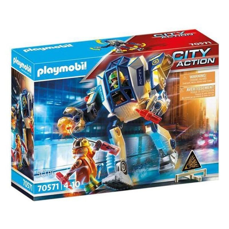 Playset City Action Police Robot: Operation Special Playmobil 70571 (50 pcs) - Acheter à 23,22 € seulement chez Collector's Bout