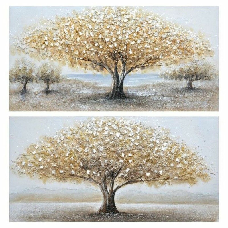 Cadre DKD Home Decor Arbre (100 x 3 x 50 cm) (2 pcs) - Acheter à 67,21 € seulement chez Collector's Boutique