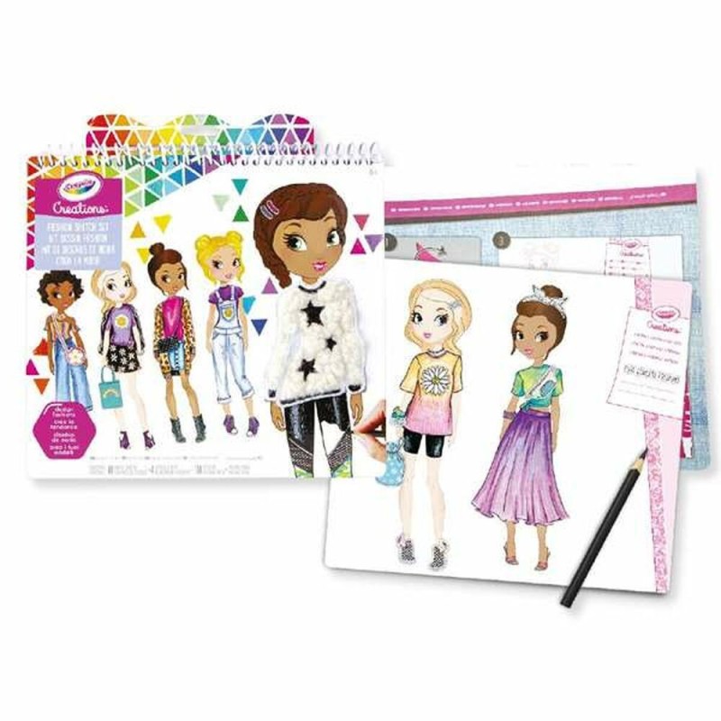 Conception de Dessins Crayola I Love Fashion Autocollants 27 x 1,5 x 28 cm - Acheter à 12,34 € seulement chez Collector's Boutiq