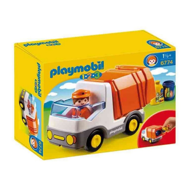 Playset Playmobil 1,2,3 Garbage Truck 6774 - Acheter à 18,29 € seulement chez Collector's Boutique