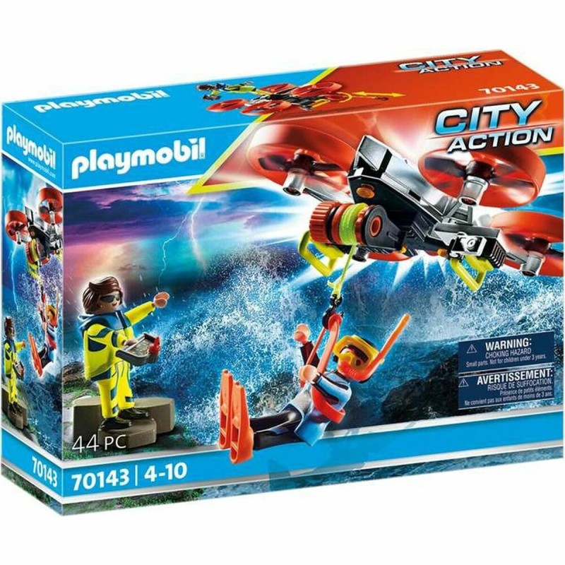 Playset Playmobil City Action Rescue Diver with Rescue Drone 70143 (44 pcs) - Acheter à 21,54 € seulement chez Collector's Bouti