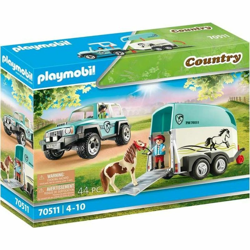 Playset Playmobil Country Poney Remorque 70511 (44 pcs) - Acheter à 41,62 € seulement chez Collector's Boutique