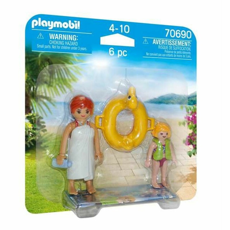 Playset Playmobil Nageur Bouée 70690 (6 pcs) - Acheter à 8,20 € seulement chez Collector's Boutique