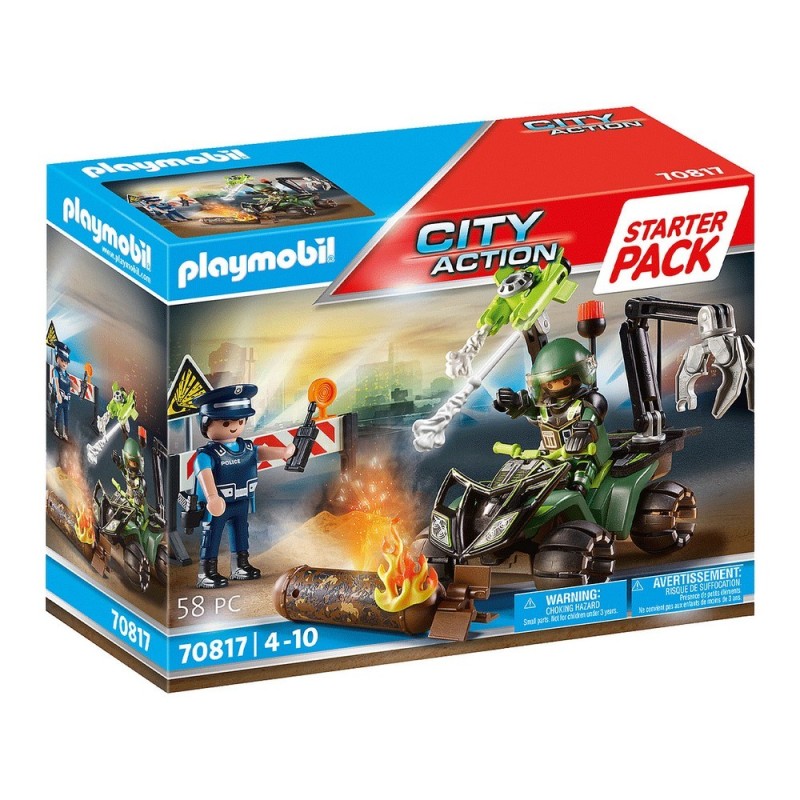 Playset Playmobil City Action Starter Pack Police, training 70817 - Acheter à 18,46 € seulement chez Collector's Boutique