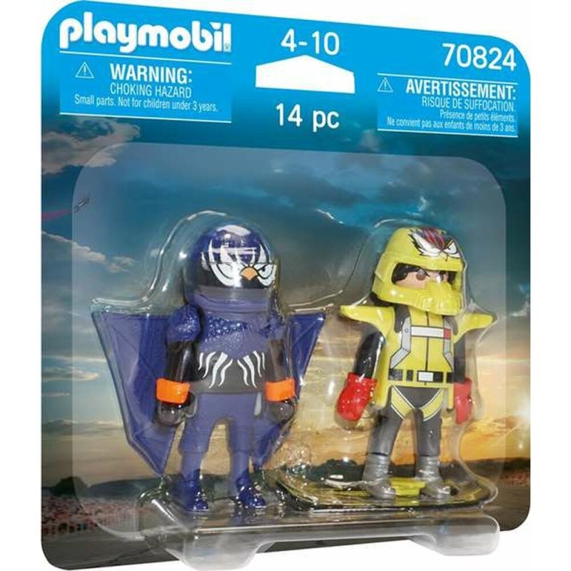 Playset Playmobil Duo Pack Air Stunt Show 70824 (14 pcs) - Acheter à 8,20 € seulement chez Collector's Boutique