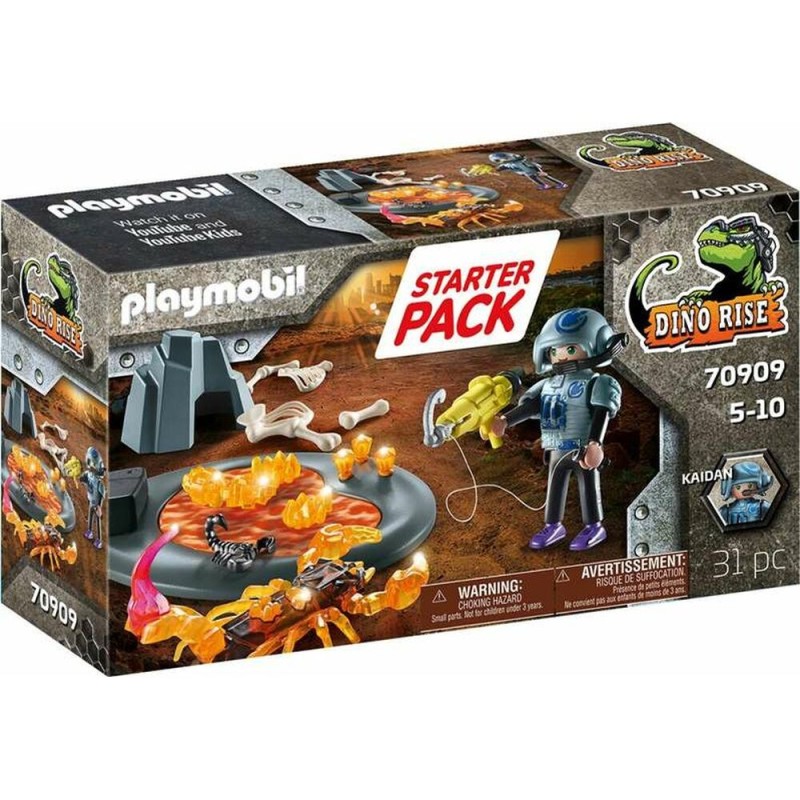 Playset Playmobil Dino Rise Starter Pack Fighting the Fire Scorpion 70909 - Acheter à 18,24 € seulement chez Collector's Boutiqu