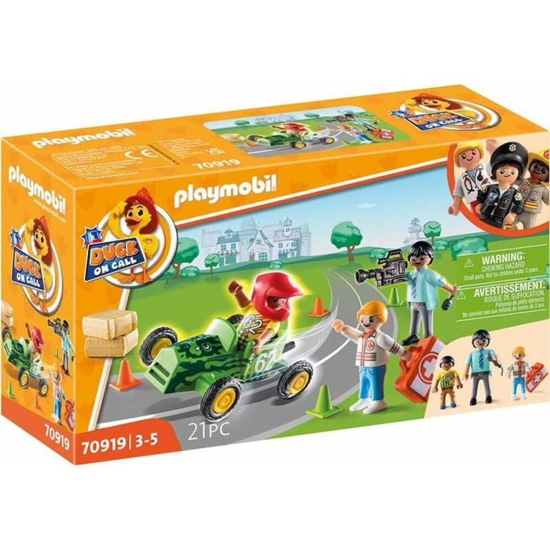 Playset Playmobil Duck on Call Action Ambulance 70919 (21 pcs) - Acheter à 16,19 € seulement chez Collector's Boutique