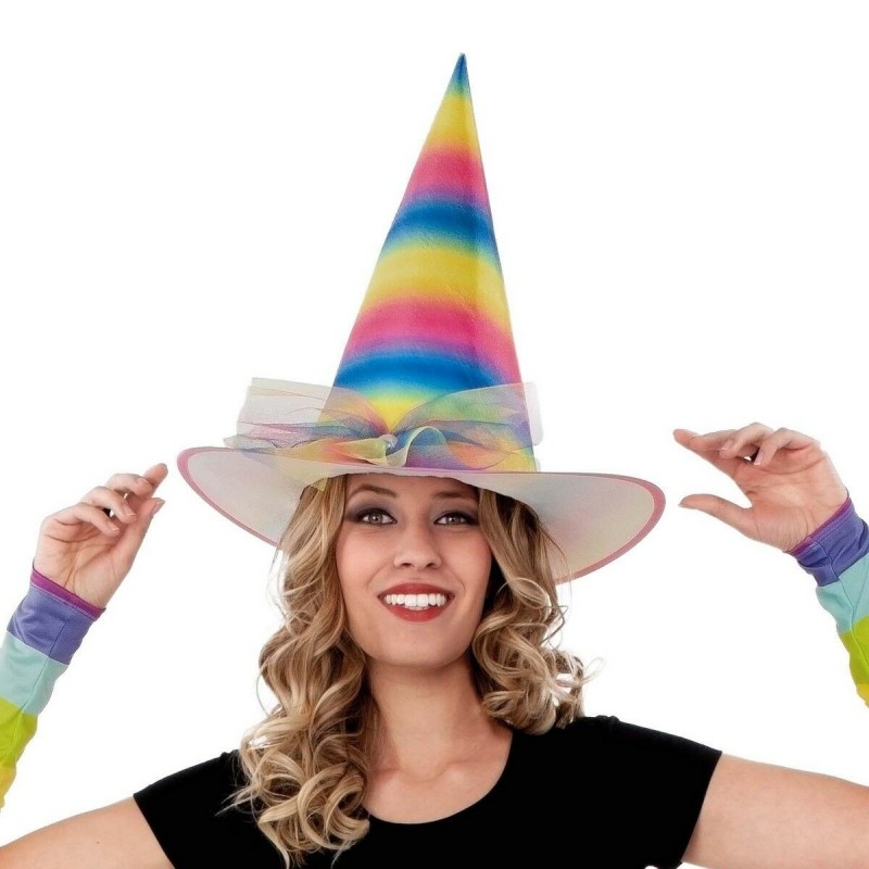 Chapeau My Other Me Rainbow Sorcière (58 cm) - Acheter à 4,73 € seulement chez Collector's Boutique