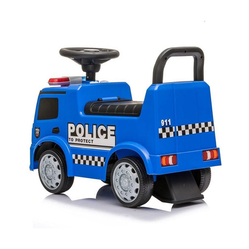 Tricycle Mercedes Actros 25 kg Bleu avec son Camion de police (63,5 x 29 x 27 cm) - Acheter à 58,74 € seulement chez Collector's