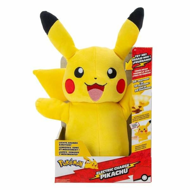 Jouet Peluche Pokémon Electric Charge Pikachu 32 cm Électronique Textile - Acheter à 64,02 € seulement chez Collector's Boutique