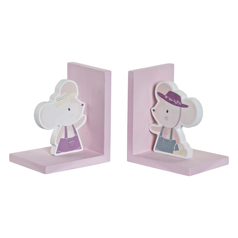 porte-livre DKD Home Decor Bois MDF (2 pcs) (12.5 x 9.5 x 14.5 cm) - Acheter à 19,20 € seulement chez Collector's Boutique