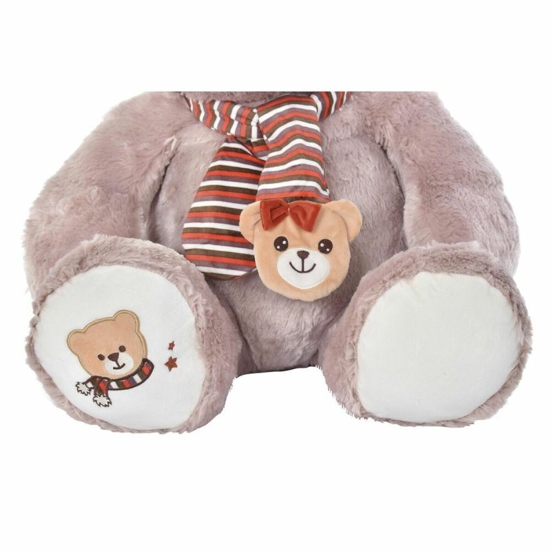 Ours en peluche DKD Home Decor Blanc Écharpe Marron Polyester Enfant Ours - Acheter à 65,05 € seulement chez Collector's Boutiqu