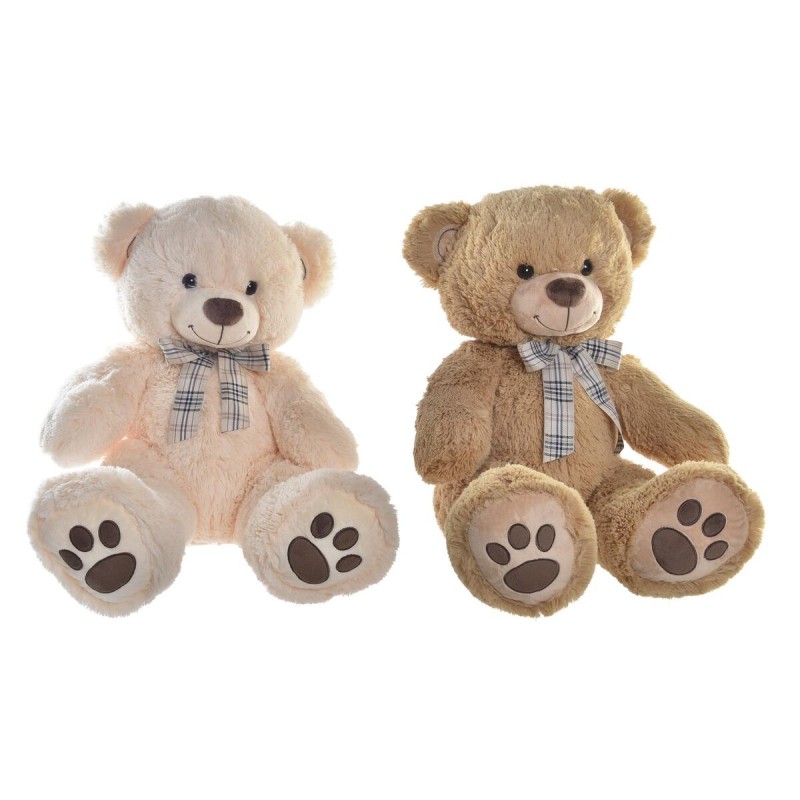 Ours en peluche DKD Home Decor Lien Beige Marron Polyester Enfant Ours (2 Unités) - Acheter à 65,72 € seulement chez Collector's