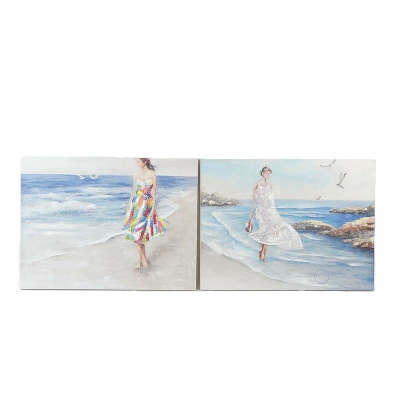 Cadre DKD Home Decor Plage (120 x 3.5 x 90 cm) (2 pcs) - Acheter à 100,32 € seulement chez Collector's Boutique